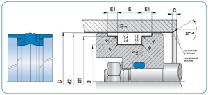 Diagram - KDSB Type Compact Piston Seal